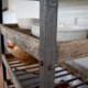 Étagère industrielle à pain antique bois et métal3
